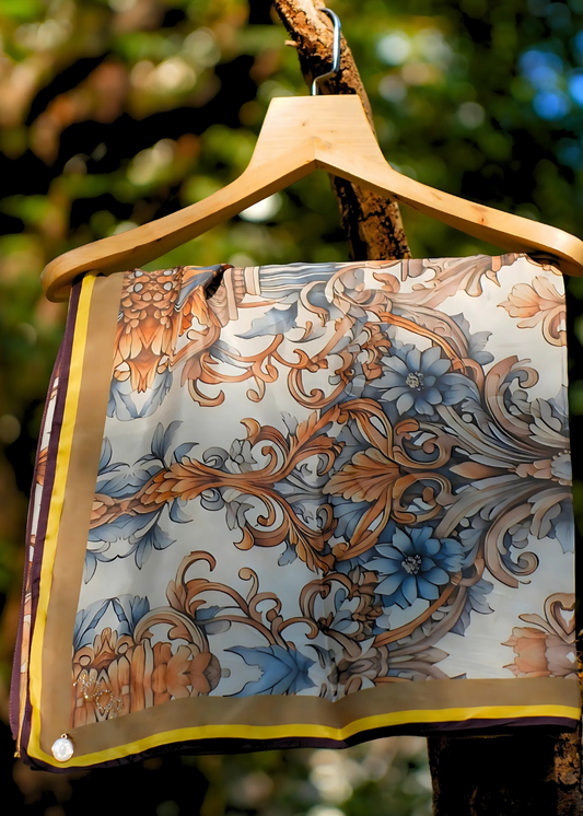 SCARF-OLIVE GREEN (36X36)