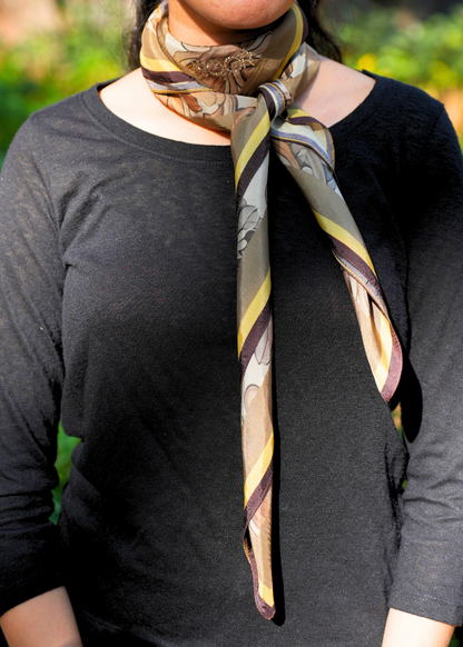 SCARF-OLIVE GREEN (36X36)