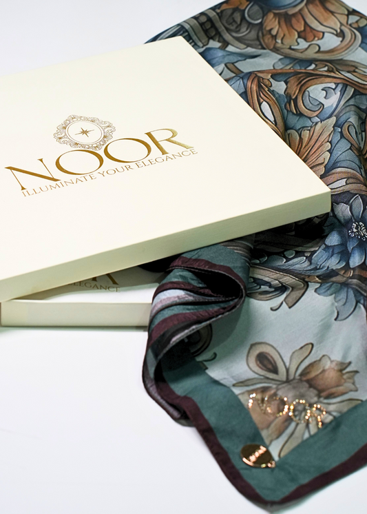 SCARF-TEAL ( 20X20 )