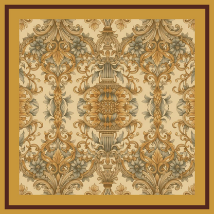 SCARF-OCHRE YELLOW ( 36X36 )