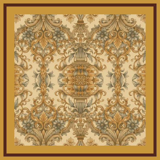 SCARF-OCHRE YELLOW ( 36X36 )