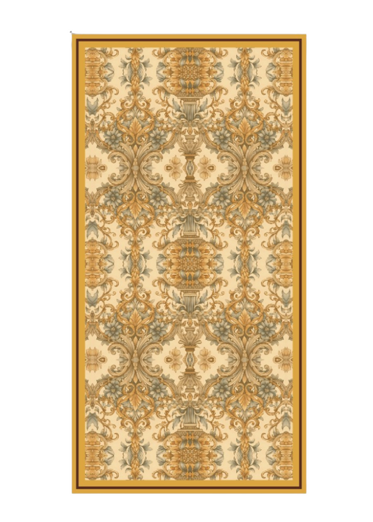 SCARF-OCHRE YELLOW  ( 35X70 )