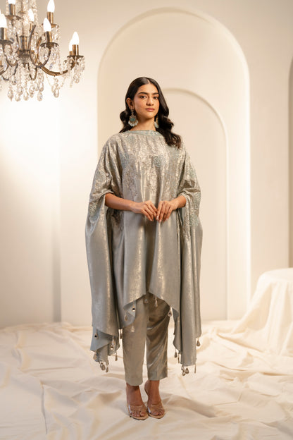 SAFA – Luminous Embroidered Couture Cape