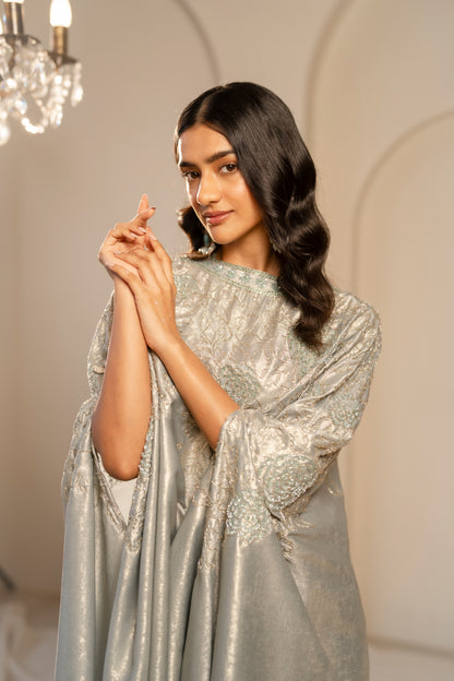 SAFA – Luminous Embroidered Couture Cape
