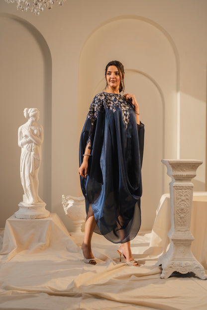 NOURA – Sapphire Silk Artisanal Ensemble